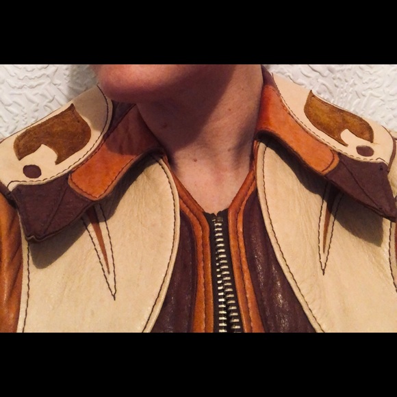 SOLD - East West Parrot Leather Jacket: Great Condition - Picture 13 of 13